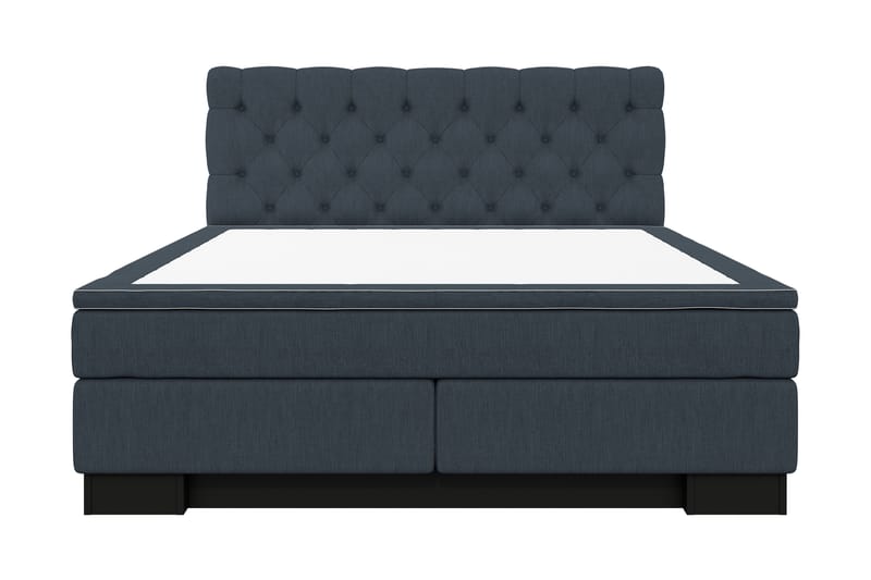 Komplett Sängpaket Romance Lyx 180x210 - Mörkblå - Kontinentalsäng - Dubbelsäng - Komplett sängpaket