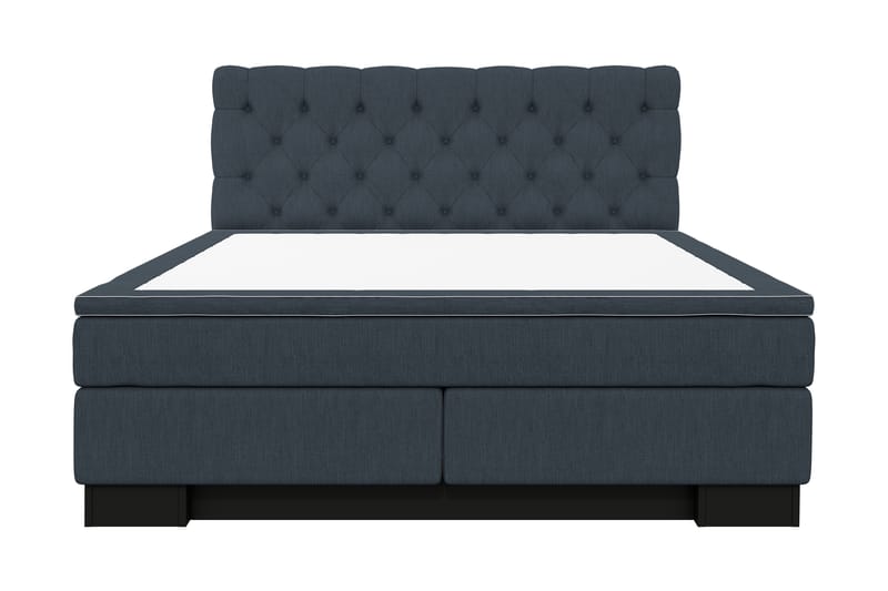 Komplett Sängpaket Romance Lyx 210x210 - Mörkblå - Kontinentalsäng - Dubbelsäng - Komplett sängpaket
