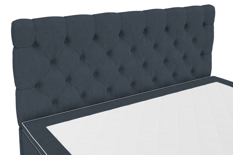 Komplett Sängpaket Romance Lyx 210x210 - Mörkblå - Kontinentalsäng - Dubbelsäng - Komplett sängpaket