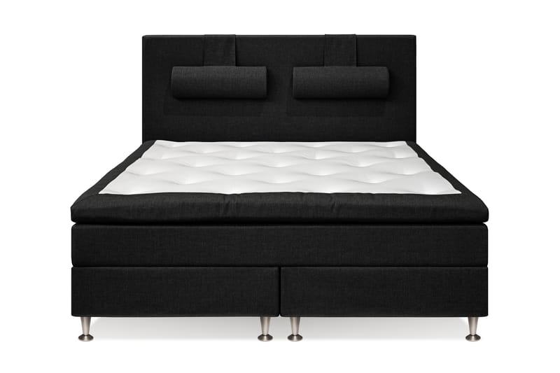 Komplett Sängpaket Sofia 180x200 - Svart med nackkudde - Möbler - Säng - Kontinentalsäng