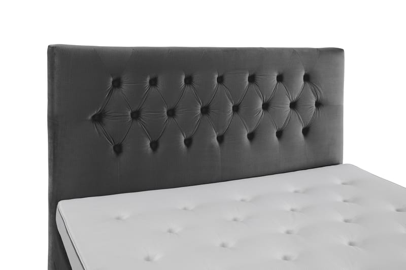Komplett Sängpaket Torsö 160x200 - Mörkgrå Sammet|Höga Guldben - Möbler - Säng - Kontinentalsäng