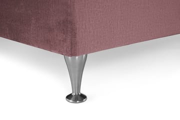 Komplett Sängpaket Torsö 160x200 - Rosa med Låga Silverben - Möbler - Säng - Kontinentalsäng