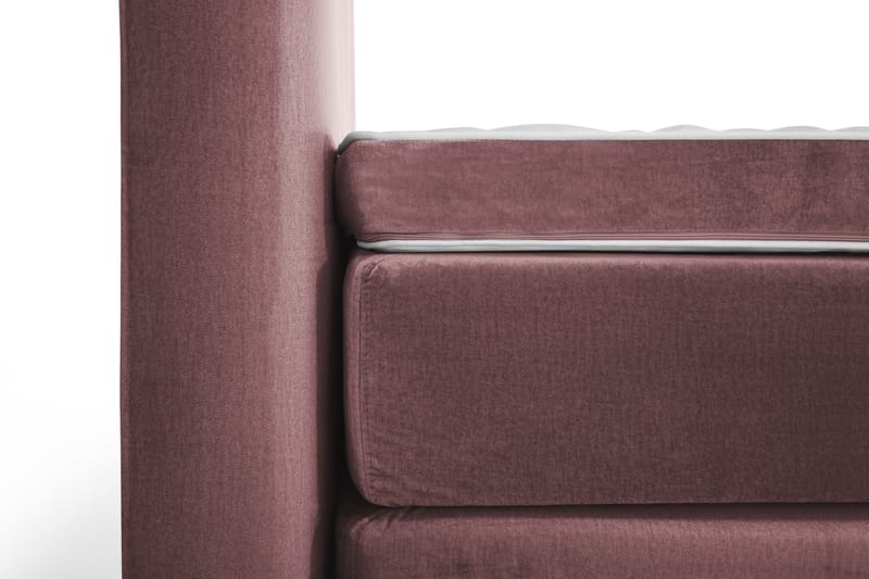 Komplett Sängpaket Torsö 160x200 - Rosa Sammet|Höga Guldben - Möbler - Säng - Kontinentalsäng