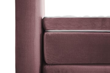 Komplett Sängpaket Torsö 160x200 - Rosa Sammet|Höga Silverben - Möbler - Säng - Kontinentalsäng