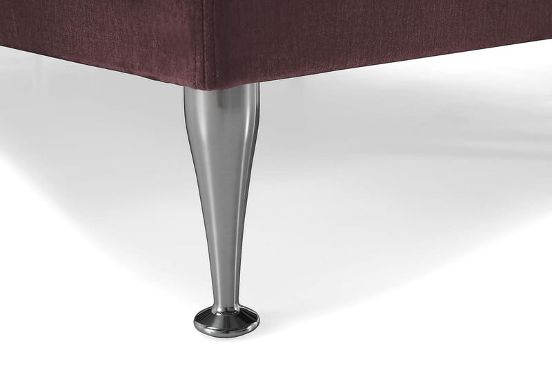 Komplett Sängpaket Torsö 160x200 - Rosa Sammet|Höga Silverben - Möbler - Säng - Kontinentalsäng