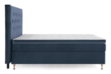 Komplett Sängpaket Torsö 180x200 - Mörkblå Sammet|Låga Rosében - Möbler - Säng - Kontinentalsäng