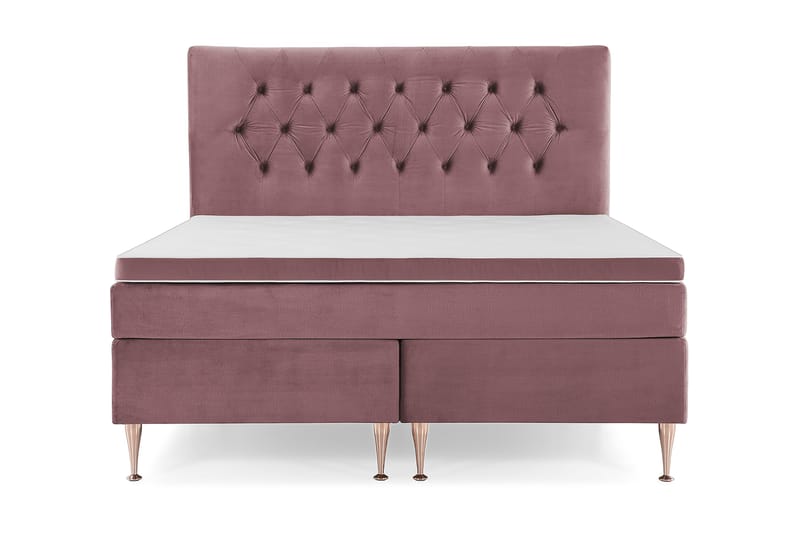 Komplett Sängpaket Torsö 180x200 - Rosa Sammet|Höga Rosében - Möbler - Säng - Kontinentalsäng