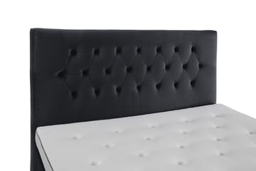 Komplett Sängpaket Torsö 210x210 - Svart Sammet|Höga Rosében - Möbler - Säng - Kontinentalsäng