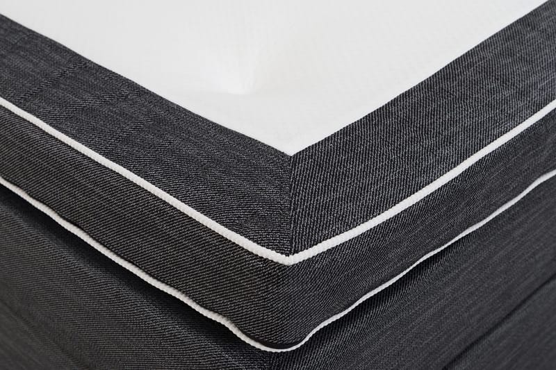 Komplett Sängpaket Palma Mörkgrå - 180x200 cm - Kontinentalsäng - Dubbelsäng - Komplett sängpaket