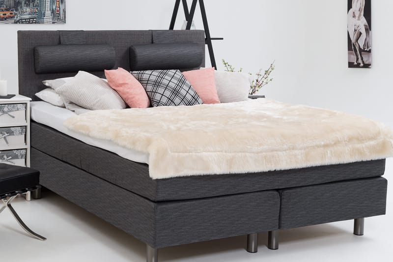 Komplett Sängpaket Palma 160x200 - Ancona Grå - Möbler - Säng - Kontinentalsäng