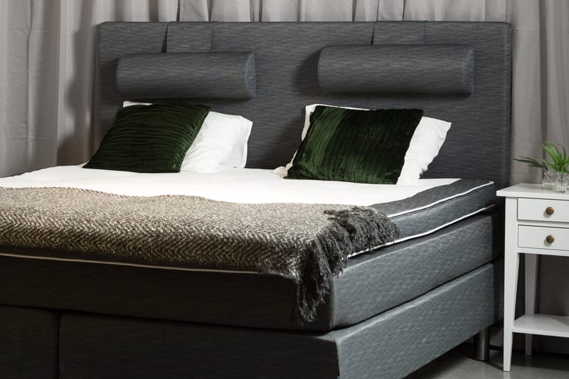 Komplett Sängpaket Palma Mörkgrå - 180x200 cm - Möbler - Säng - Kontinentalsäng