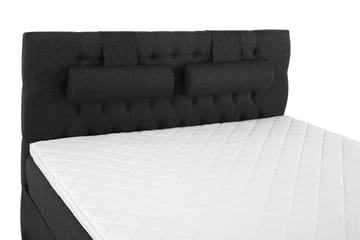 Komplett Sängpkt Olivia 160x200 Diamant Gavel Svart/Grå/PU - Skum Nackkudde Stor - Möbler - Säng - Kontinentalsäng