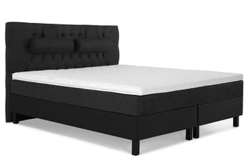 Komplett Sängpkt Olivia 160x200 Diamant Gavel Svart/Grå/PU - Skum Nackkudde Stor - Möbler - Säng - Kontinentalsäng