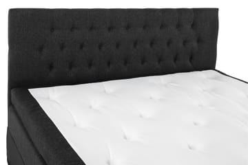 Komplett Sängpkt Olivia 180x200 Diamant Gavel Svart/Grå/PU - Memory - Möbler - Säng - Kontinentalsäng