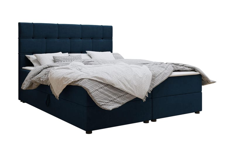 Kontinentalsäng 140x200 cm, Blå