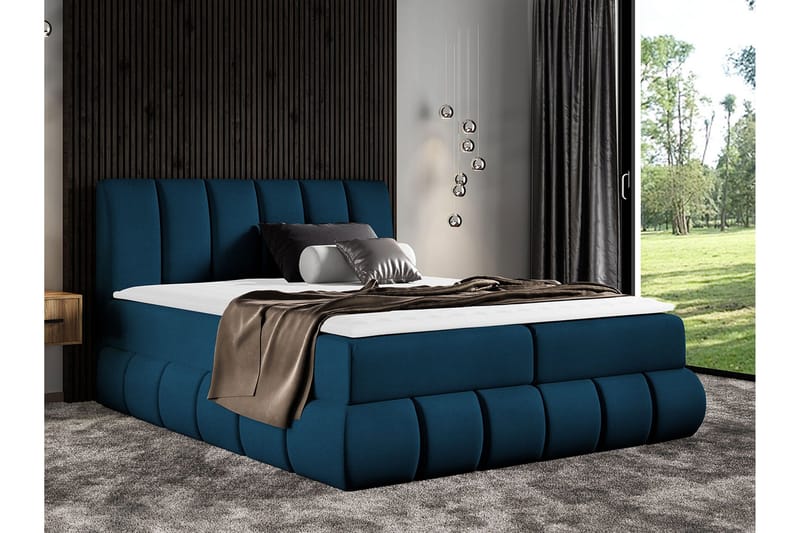Kontinentalsäng 164x218 cm - Blå - Möbler - Säng - Kontinentalsäng