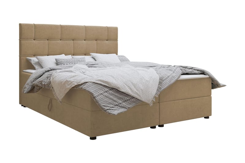 Kontinentalsäng 180x200 cm Beige, Beige