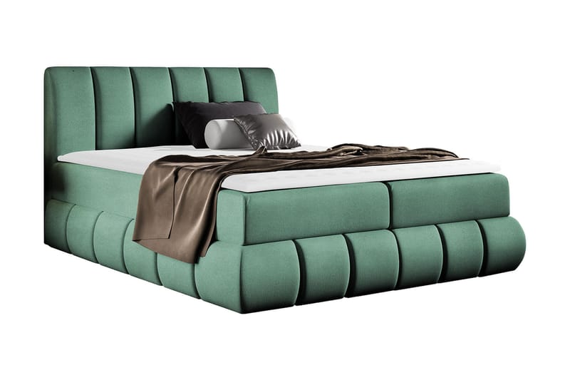 Kontinentalsäng 204x218 cm, Turkos