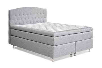 Kontinentalsäng Abelie 160x200 Fast - Ljusgrå - Möbler - Säng - Kontinentalsäng