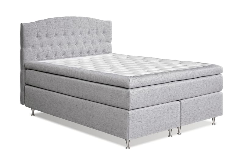 Kontinentalsäng Abelie 160x200 Fast - Ljusgrå - Möbler - Säng - Kontinentalsäng