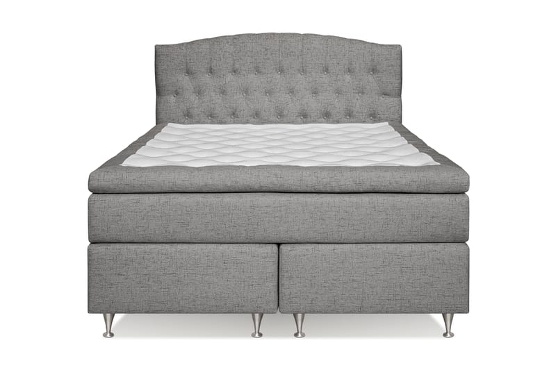 Kontinentalsäng Abelie 160x200 Fast/Medium - Grå - Möbler - Säng - Kontinentalsäng