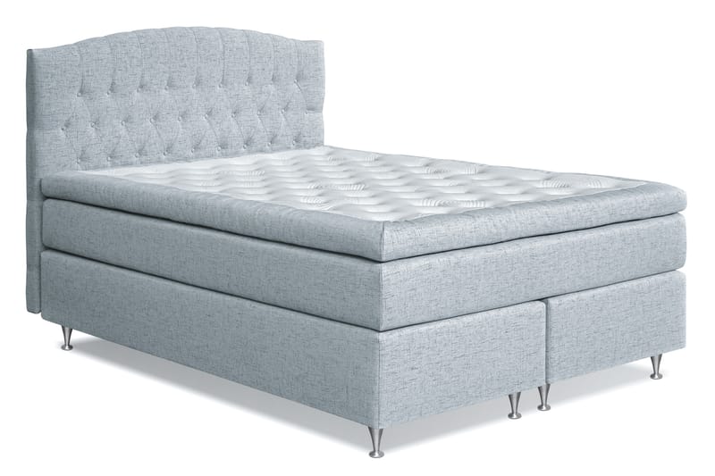 Kontinentalsäng Abelie 160x200 Fast/Medium - Ljusblå - Möbler - Säng - Kontinentalsäng