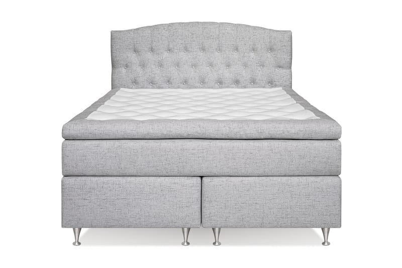 Kontinentalsäng Abelie 160x200 Fast/Medium - Ljusgrå - Möbler - Säng - Kontinentalsäng