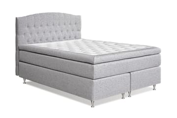 Kontinentalsäng Abelie 160x200 Fast/Medium - Ljusgrå - Möbler - Säng - Kontinentalsäng