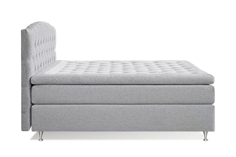 Kontinentalsäng Abelie 160x200 Fast/Medium - Ljusgrå - Möbler - Säng - Kontinentalsäng