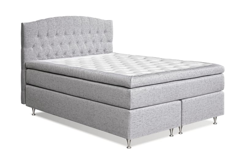 Kontinentalsäng Abelie 160x200 Medium - Ljusgrå - Möbler - Säng - Kontinentalsäng