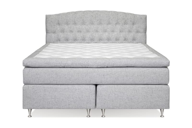 Kontinentalsäng Abelie 180x200 Fast - Ljusgrå - Möbler - Säng - Kontinentalsäng