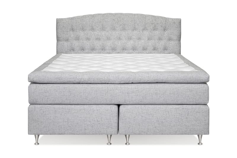 Kontinentalsäng Abelie 180x200 Fast/Medium - Ljusgrå - Möbler - Säng - Kontinentalsäng