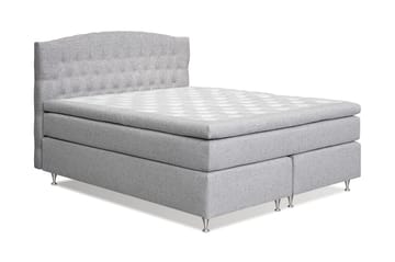 Kontinentalsäng Abelie 180x200 Fast/Medium - Ljusgrå - Möbler - Säng - Kontinentalsäng