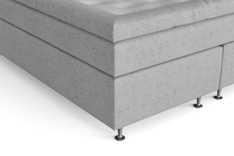 Kontinentalsäng Abelie 180x200 Fast/Medium - Ljusgrå - Möbler - Säng - Kontinentalsäng