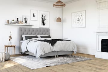 Kontinentalsäng Boxford 140x200 - Ljusgrå (+Fler val) - Möbler - Säng - Kontinentalsäng