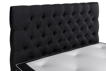 Kontinentalsäng Celine  140x200 cm - Svart|Sammet - Möbler - Säng - Kontinentalsäng
