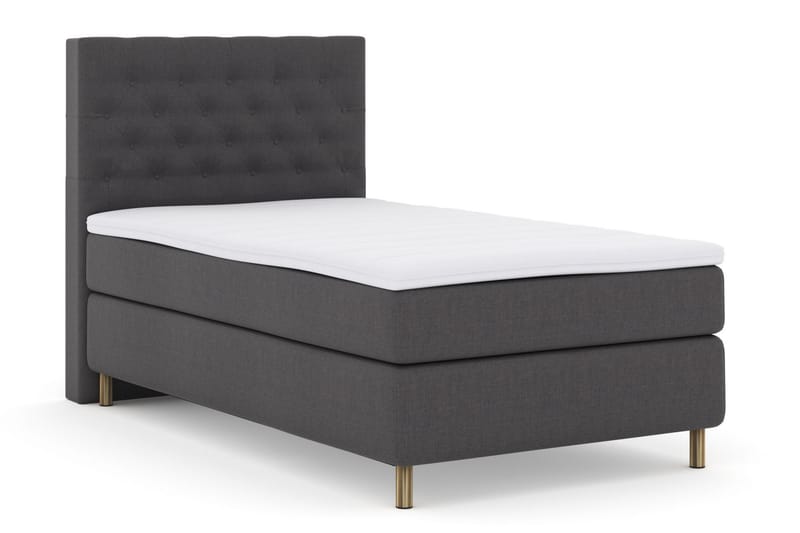 Kontinentalsäng Choice No 3 120x200 Fast - Mörkgrå|Koppar - Möbler - Säng - Kontinentalsäng