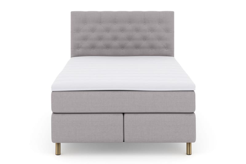 Kontinentalsäng Choice No 3 140x200 Fast - Ljusgrå|Koppar - Möbler - Säng - Kontinentalsäng