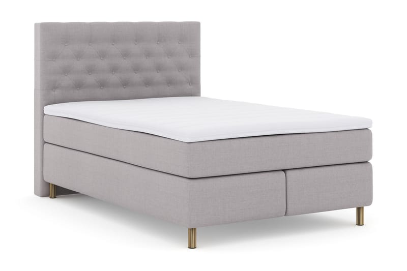 Kontinentalsäng Choice No 3 140x200 Fast/Medium - Ljusgrå|Koppar - Möbler - Säng - Kontinentalsäng