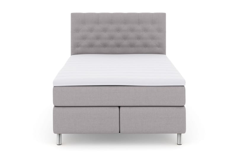 Kontinentalsäng Choice No 3 140x200 Fast/Medium - Ljusgrå|Metall - Möbler - Säng - Kontinentalsäng