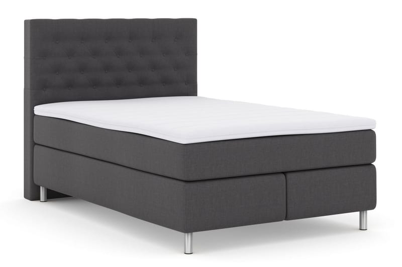 Kontinentalsäng Choice No 3 140x200 Fast/Medium - Mörkgrå|Metall - Möbler - Säng - Kontinentalsäng