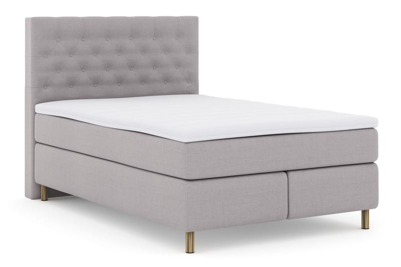 Kontinentalsäng Choice No 3 140x200 Medium - Ljusgrå|Koppar - Möbler - Säng - Kontinentalsäng