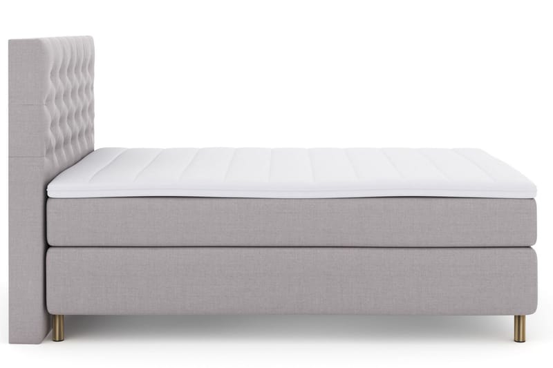 Kontinentalsäng Choice No 3 140x200 Medium - Ljusgrå|Koppar - Möbler - Säng - Kontinentalsäng