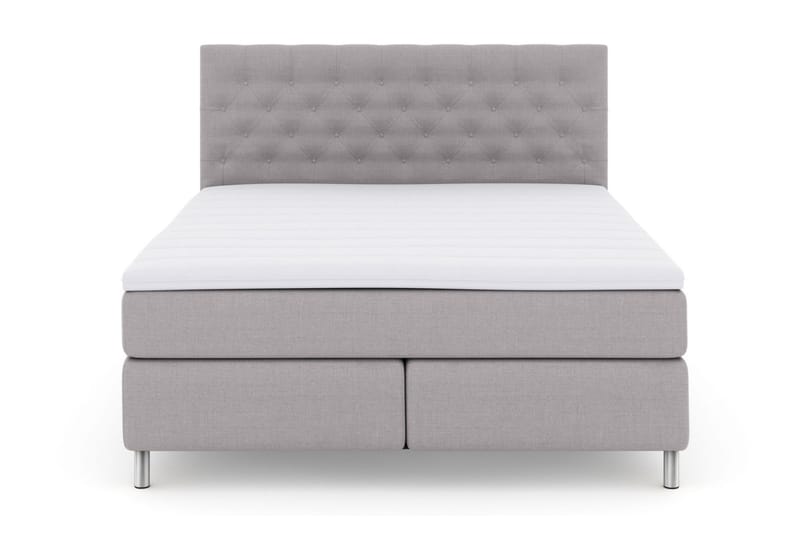 Kontinentalsäng Choice No 3 210x210 Fast - Ljusgrå|Metall - Möbler - Säng - Kontinentalsäng