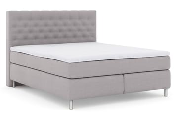Kontinentalsäng Choice No 3 210x210 Fast - Ljusgrå|Metall - Möbler - Säng - Kontinentalsäng