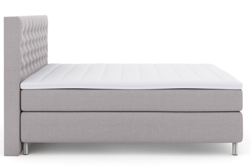 Kontinentalsäng Choice No 3 210x210 Fast - Ljusgrå|Metall - Möbler - Säng - Kontinentalsäng