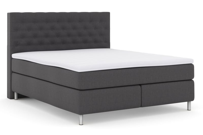 Kontinentalsäng Choice No 3 210x210 Fast - Mörkgrå|Metall - Möbler - Säng - Kontinentalsäng