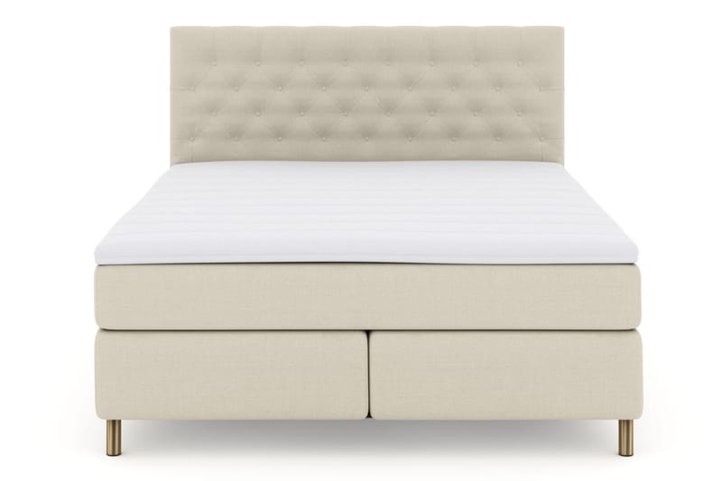 Kontinentalsäng Choice No 3 210x210 Fast/Medium - Beige|Koppar - Möbler - Säng - Kontinentalsäng