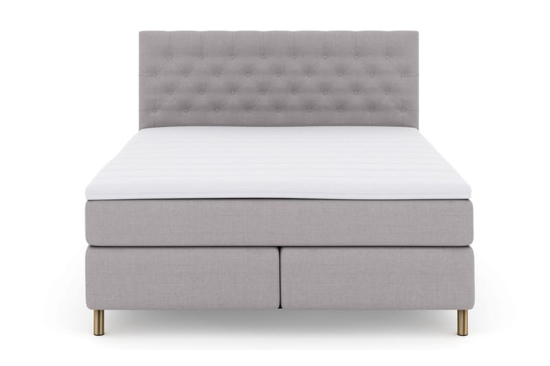 Kontinentalsäng Choice No 3 210x210 Fast/Medium - Ljusgrå|Koppar - Möbler - Säng - Kontinentalsäng