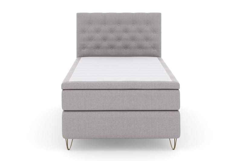 Kontinentalsäng Choice No 4 120x200 Fast - Ljusgrå|Metall V-Form - Möbler - Säng - Kontinentalsäng
